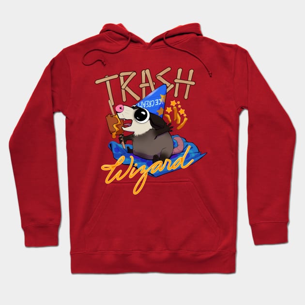 Trash wizard opossom Hoodie by Pawgyle